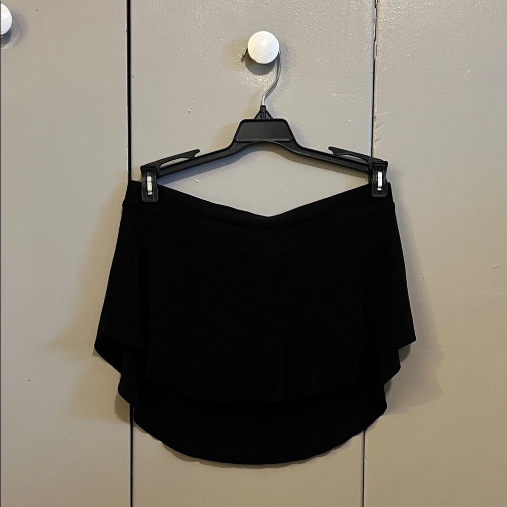Bullet pointe Black pull on Dance Skirt